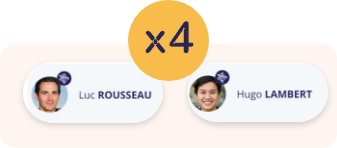 Nombre de rencontres entre membres