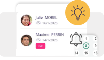 Vecteur de communication pour maintenir l’attention du réseau entre les rencontres